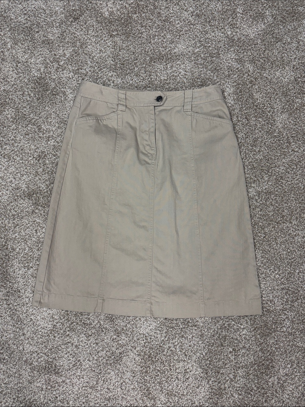Vintage Talbots khaki denim skirt size 6